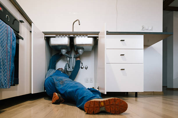 Professional Drain Cleaning technician working in Luray, VA